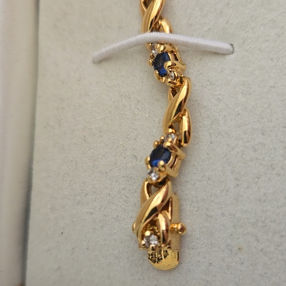 Kay Jewelers Sapphire And Diamond Accent Bracelet